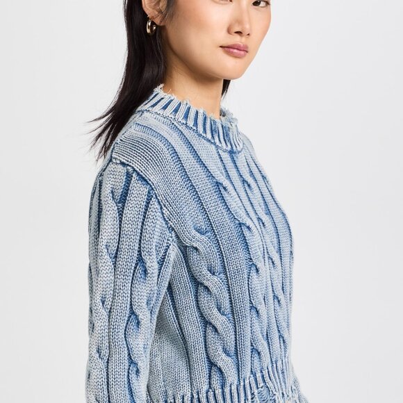 GREAT CONDITION | Denimist | Cropped Cable Sweater | Small - Picture 1 of 6